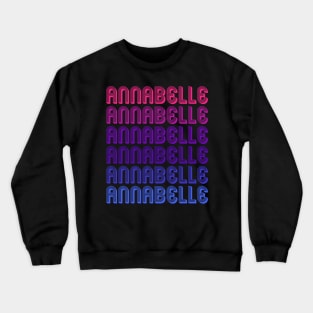 Annabelle - Retro Minimal Line Pattern Crewneck Sweatshirt